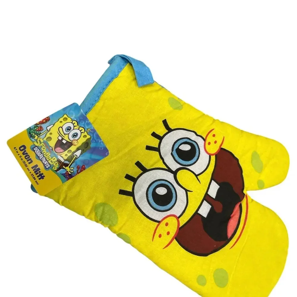 Nickelodeon SpongeBob SquarePants Oven Mitt Yellow Kitchen Decor NWT